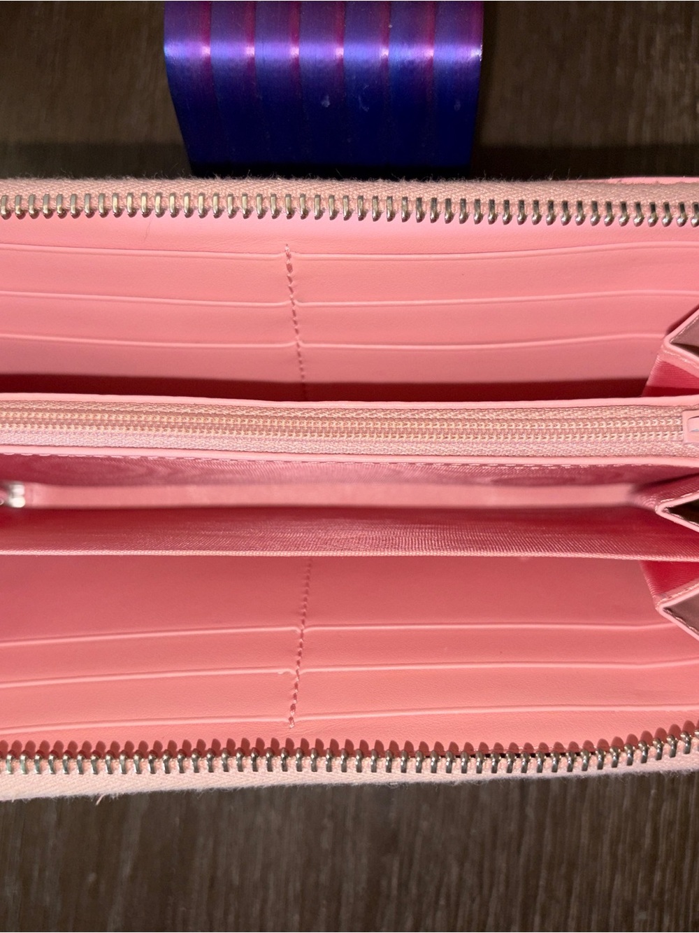 Gucci Pink GG Matelasse Marmont Zip Around Wallet Leather With Silver Accent - Picture 9 of 9